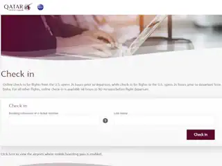 Qatar Airways-web-check in